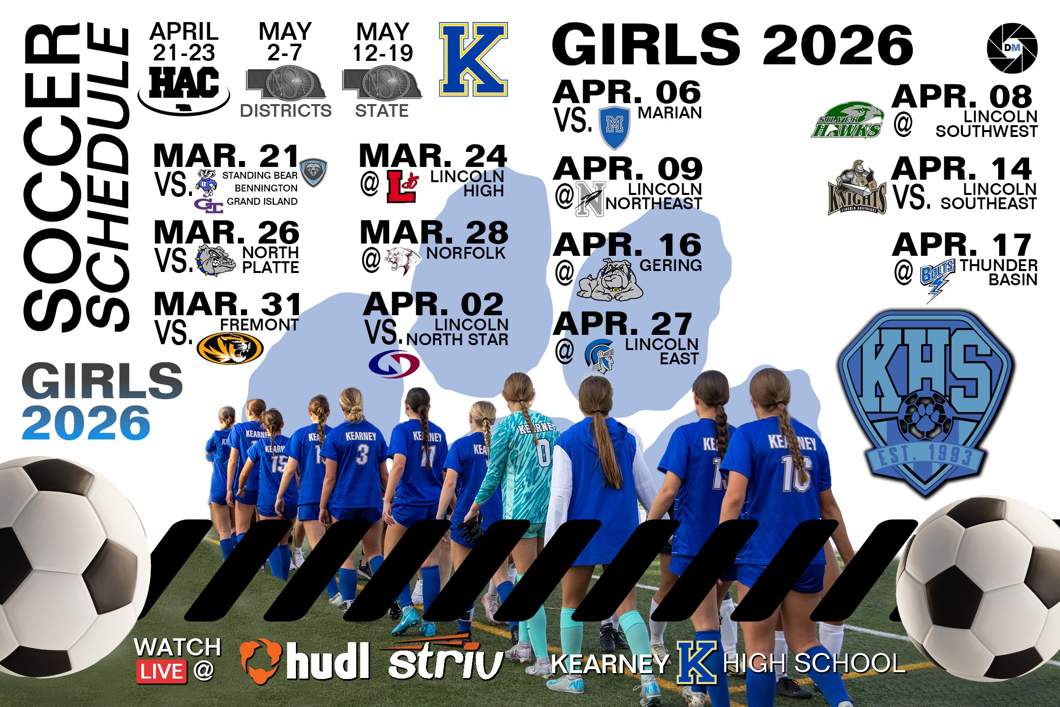 Girls Varsity Schedule